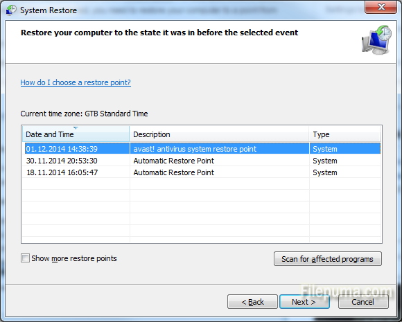 System Restore 3