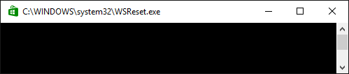 wsreset