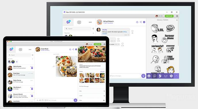 Free messaging & calls, syncs with mobile, and easy-to-use interface.